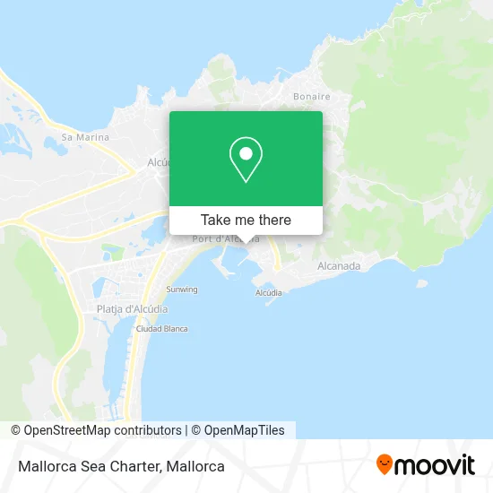 Mallorca Sea Charter map