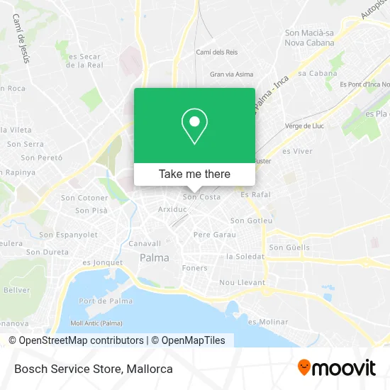 Bosch Service Store map