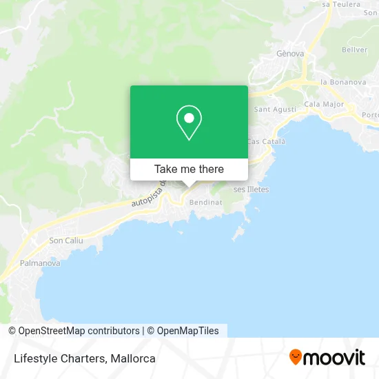 Lifestyle Charters map