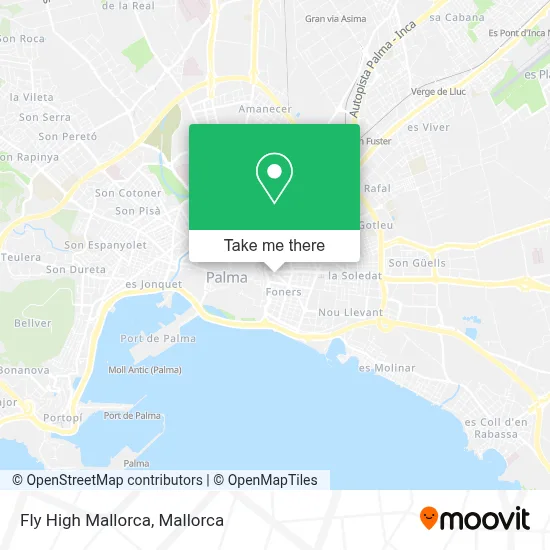 Fly High Mallorca map