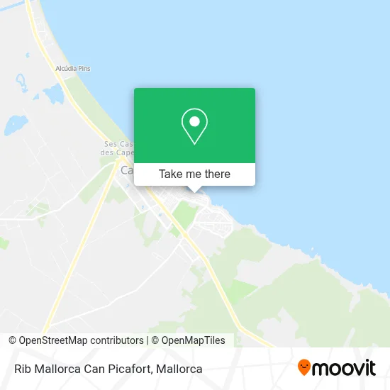 Rib Mallorca Can Picafort map