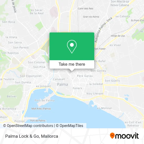 Palma Lock & Go map