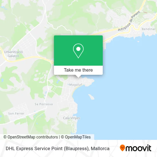 DHL Express Service Point (Blaupress) map