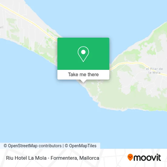 Riu Hotel La Mola - Formentera map