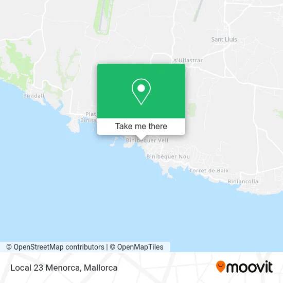 Local 23 Menorca map