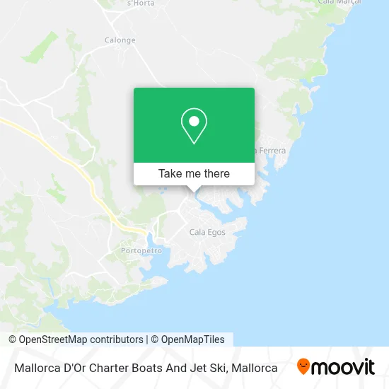 Mallorca D'Or Charter Boats And Jet Ski map