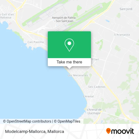 Modelcamp-Mallorca map