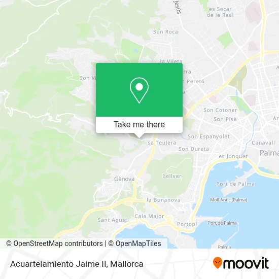 Acuartelamiento Jaime II map