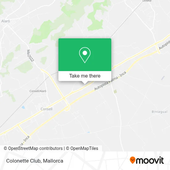 Colonette Club map