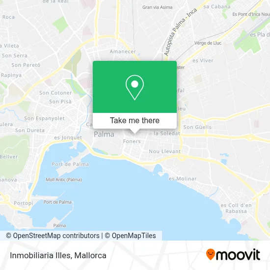 Inmobiliaria Illes map