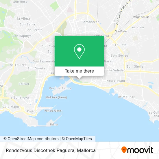 Rendezvous Discothek Paguera map
