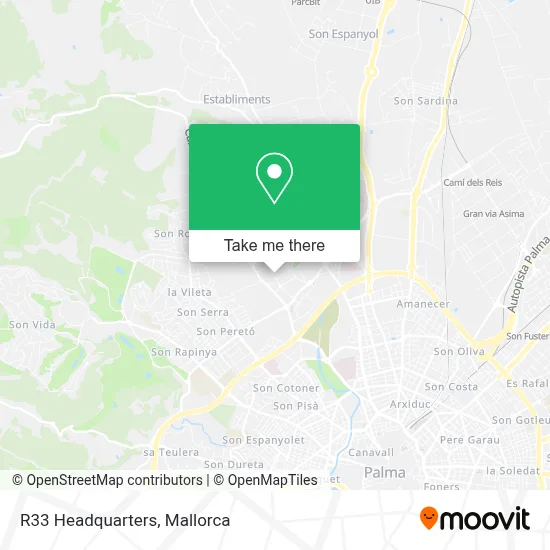 R33 Headquarters map