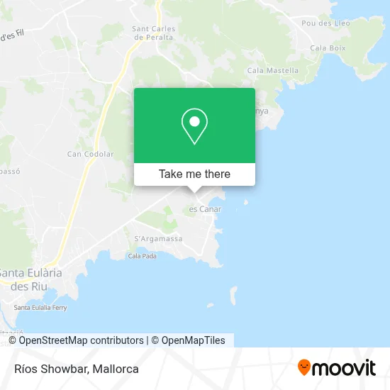 Ríos Showbar map