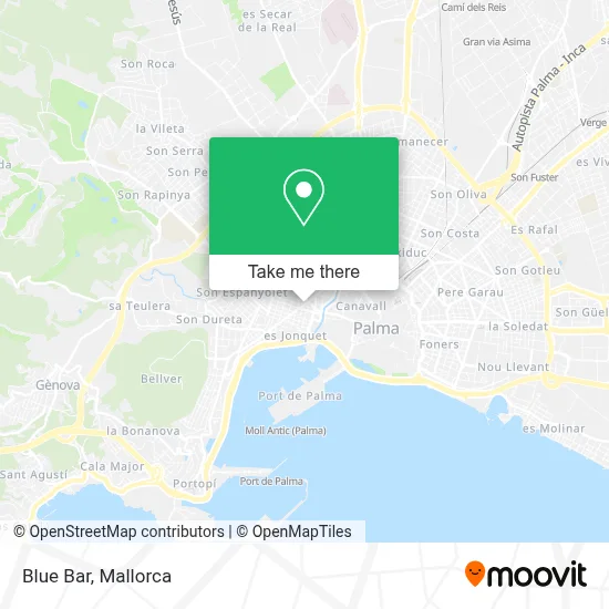 Bar Azul map