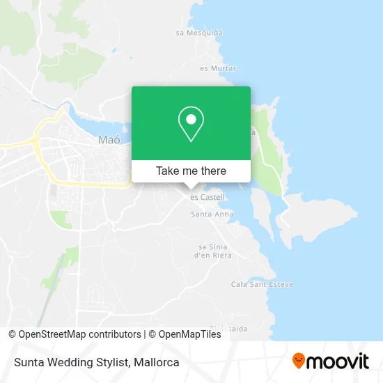Sunta Wedding Stylist map