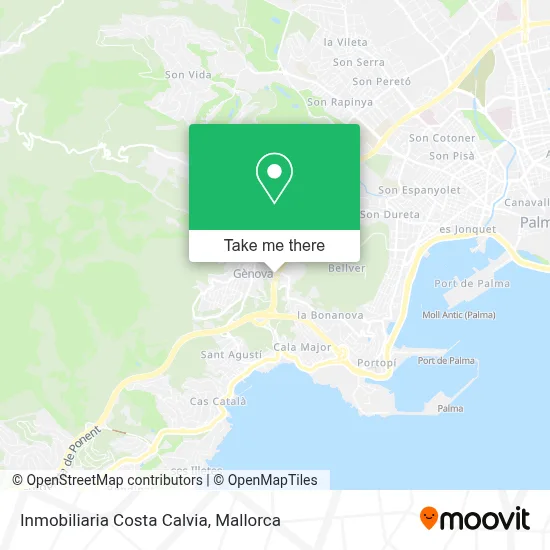 Inmobiliaria Costa Calvia map