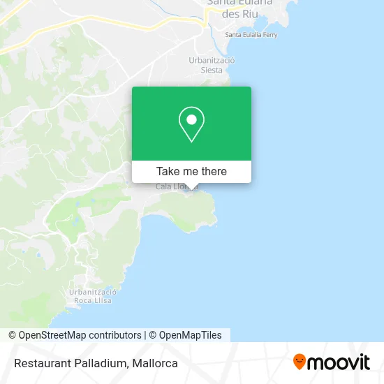Restaurant Palladium map