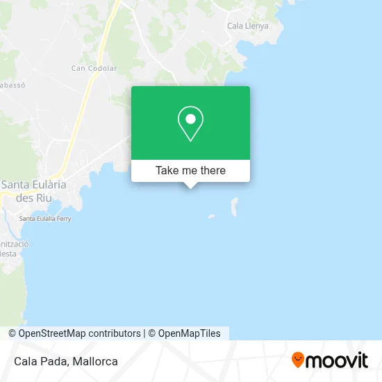 Cala Pada map