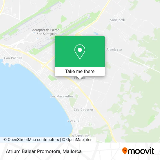 Atrium Balear Promotora map