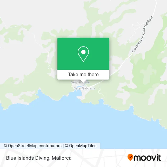 Blue Islands Diving map