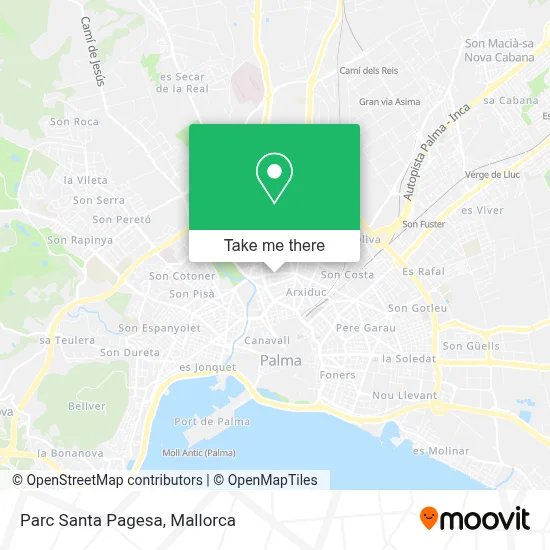 Parc Santa Pagesa map