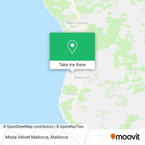 Moda Velvet Mallorca map