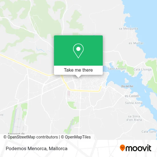Podemos Menorca map