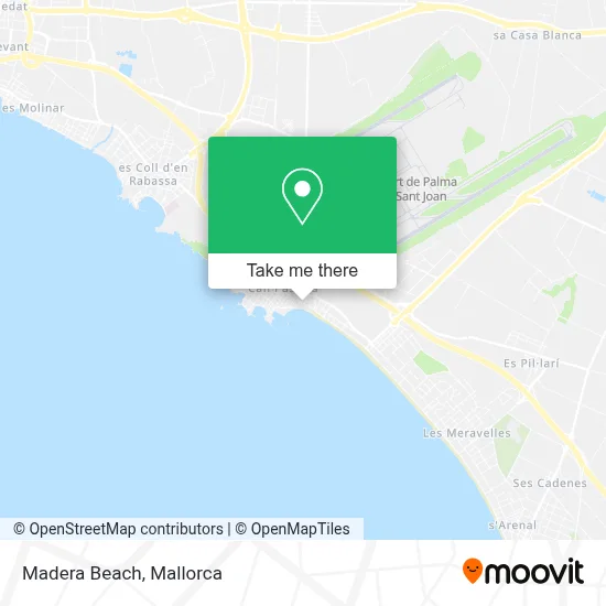 Madera Beach map
