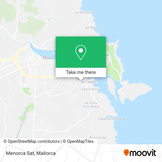 Menorca Sat map