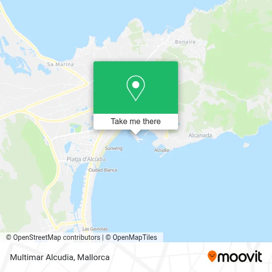 Multimar Alcudia map