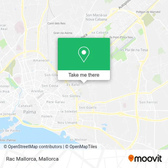 Rac Mallorca map