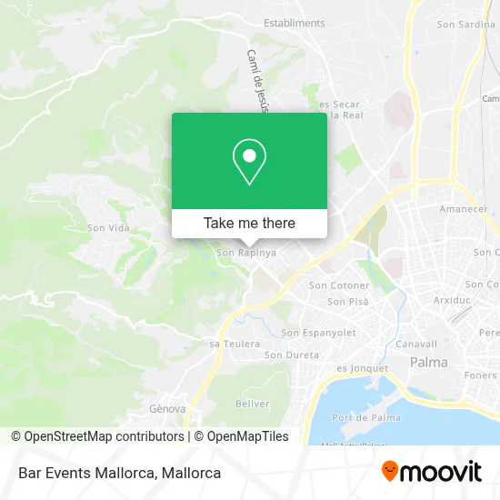 Bar Events Mallorca map