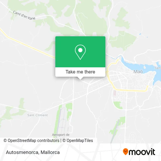 Autosmenorca map