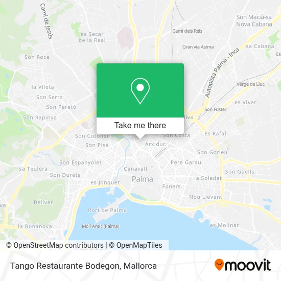Tango Restaurante Bodegon map