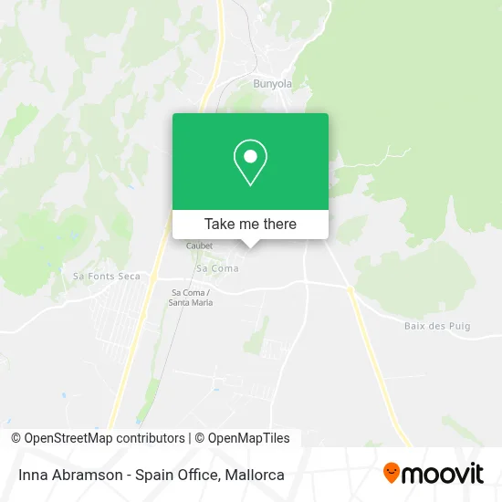Inna Abramson - Spain Office map