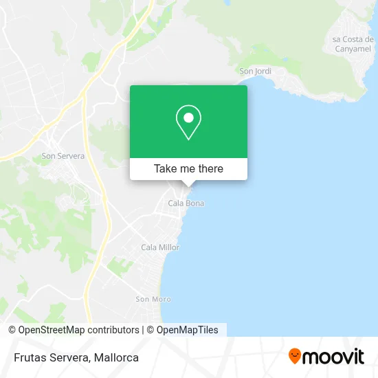 Frutas Servera map