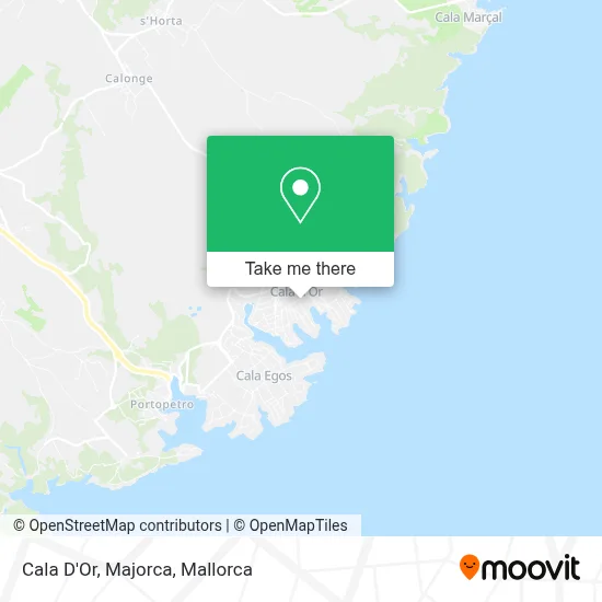 Cala D'Or, Majorca map