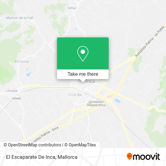 El Escaparate De Inca map