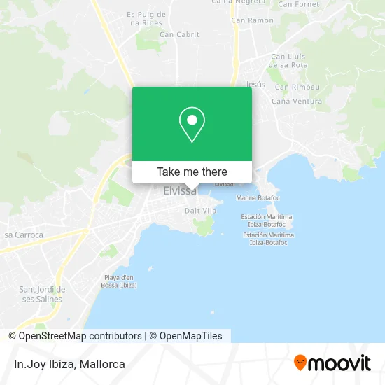 In.Joy Ibiza map