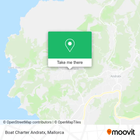 Boat Charter Andratx map