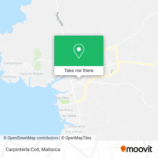 Carpintería Coll map