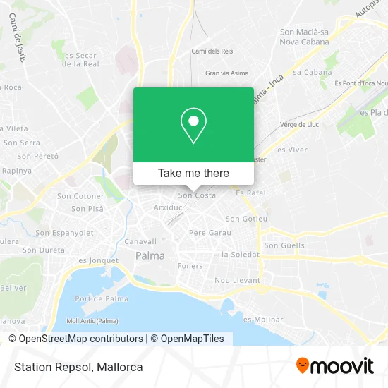 Station Repsol map