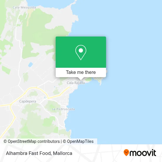Alhambra Fast Food map