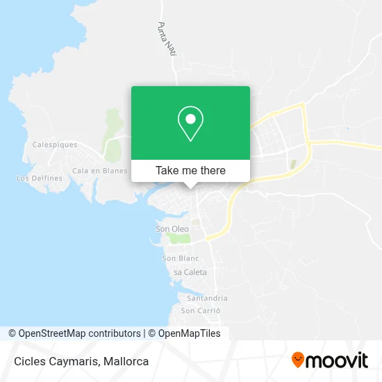 Cicles Caymaris map