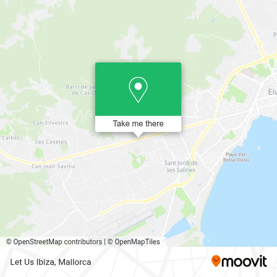 Let Us Ibiza map