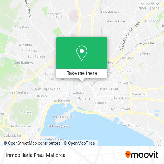 Inmobiliaria Frau map