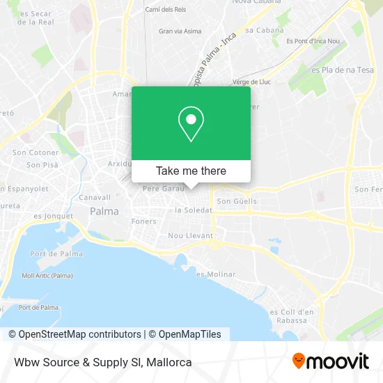 Wbw Source & Supply Sl map