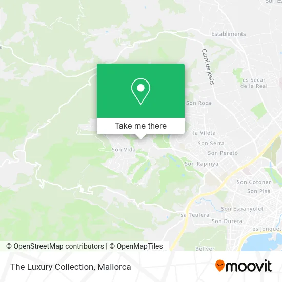 The Luxury Collection map