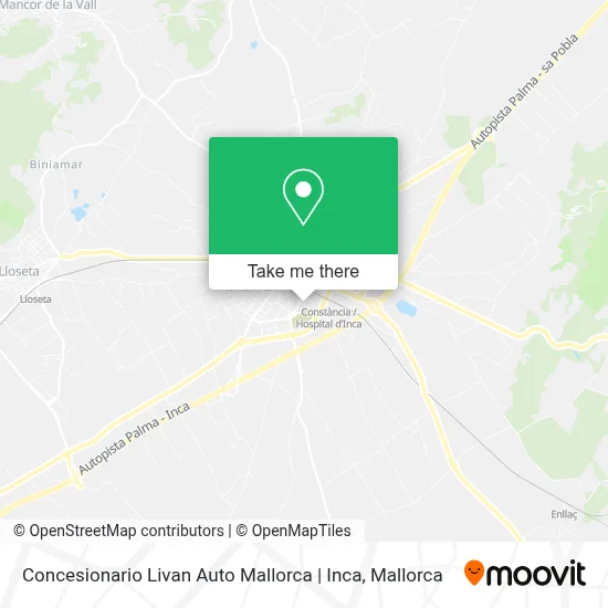 Concesionario Livan Auto Mallorca | Inca map