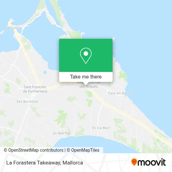 La Forastera Takeaway map
